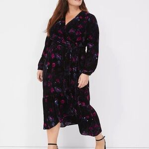 Midi Wrap Dress Velvet Lane Bryant 22